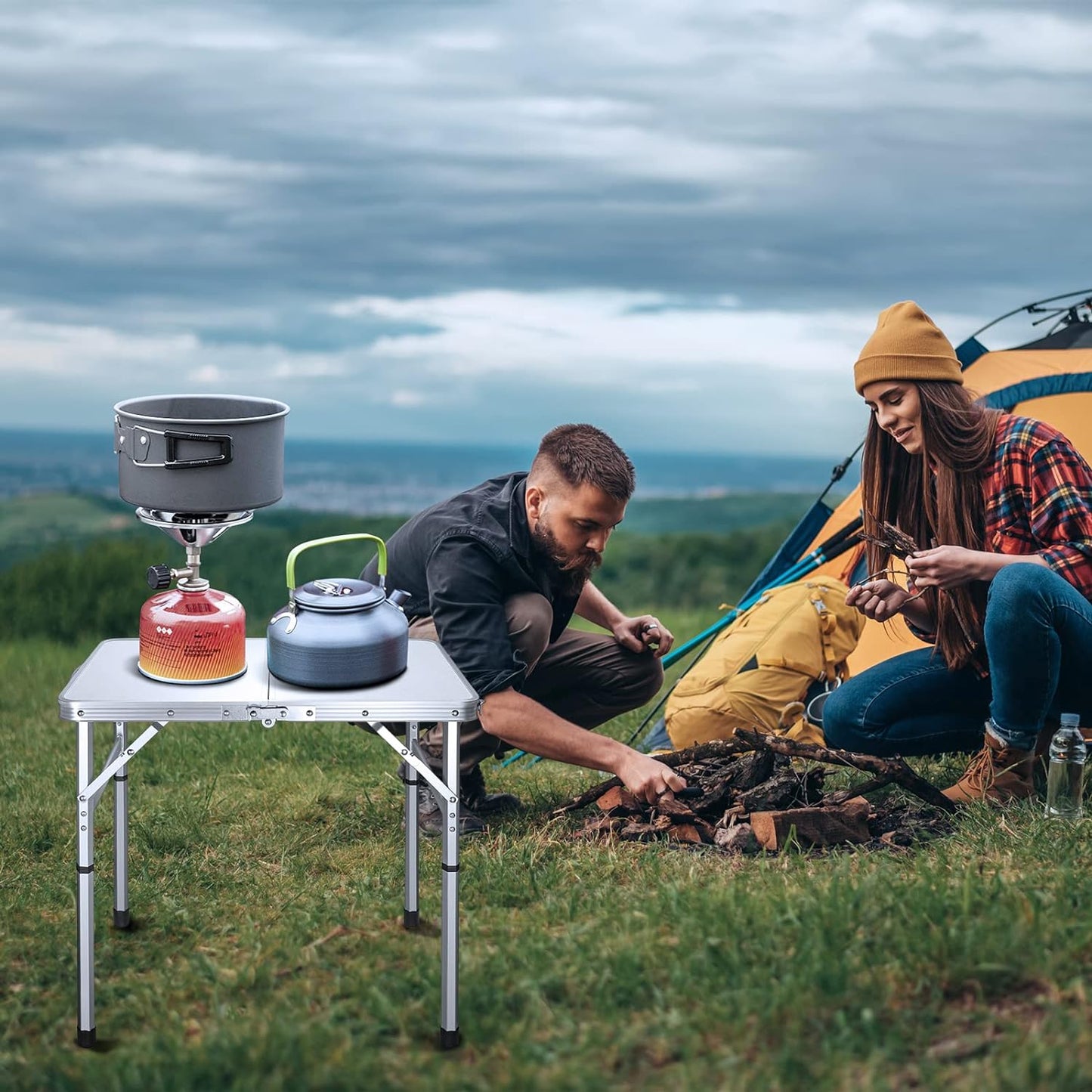 Portable Lightweight 2 Ft. Folding Camp Table