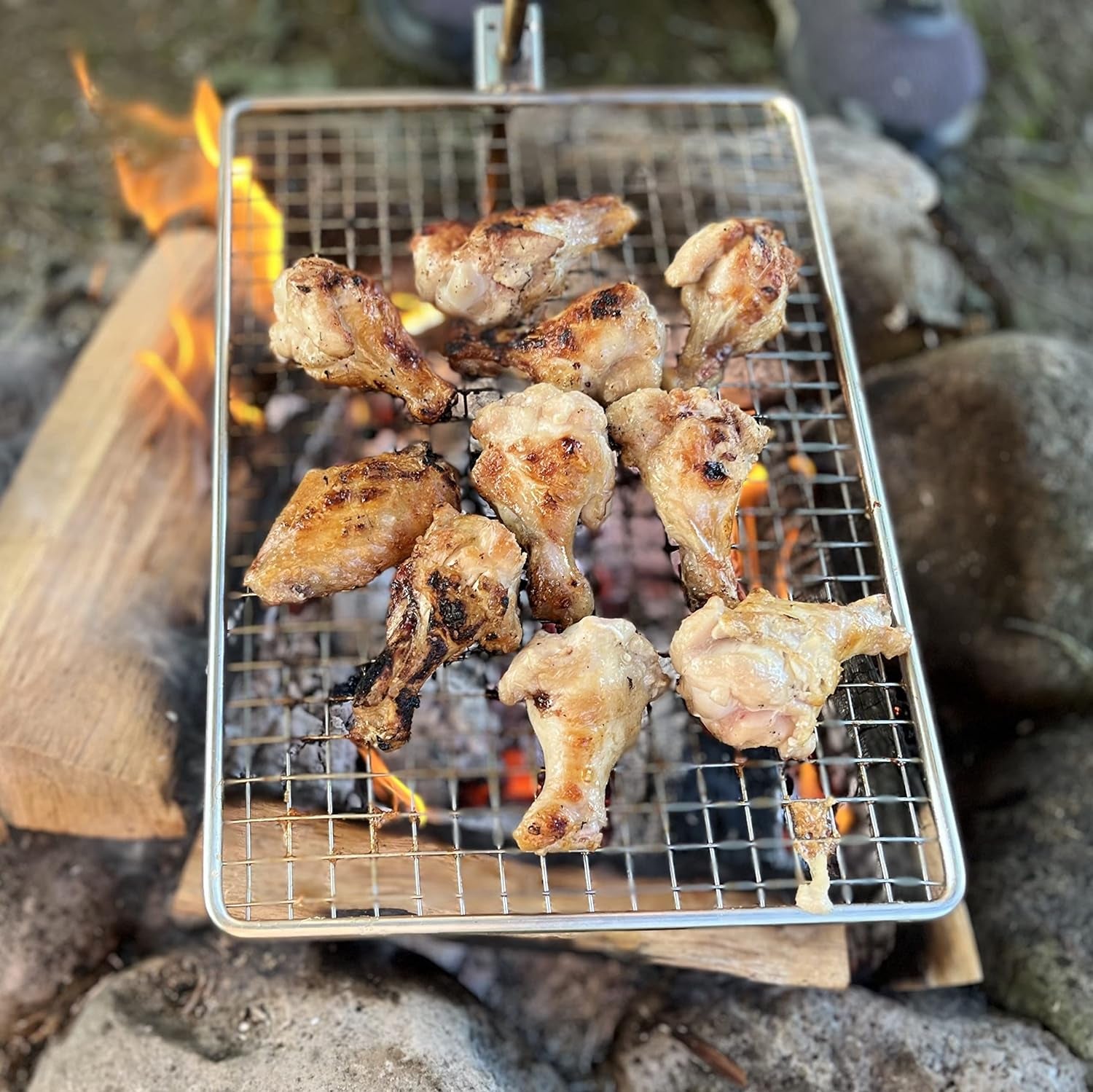 Adjustable Stainless Steel Campfire Grill Grate