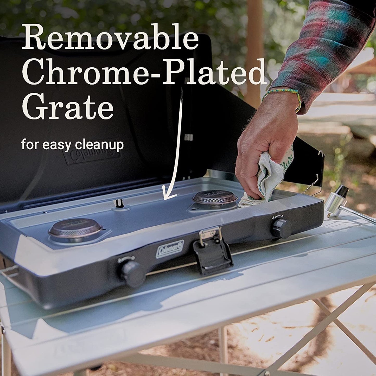 Portable 2-Burner Propane Camping Stove