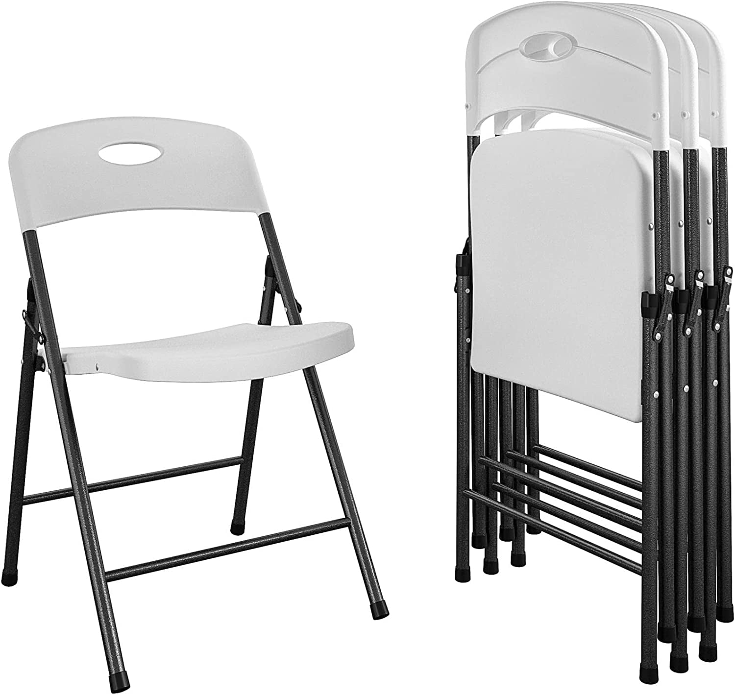 Solid Resin Folding Chair (Pack of 4)