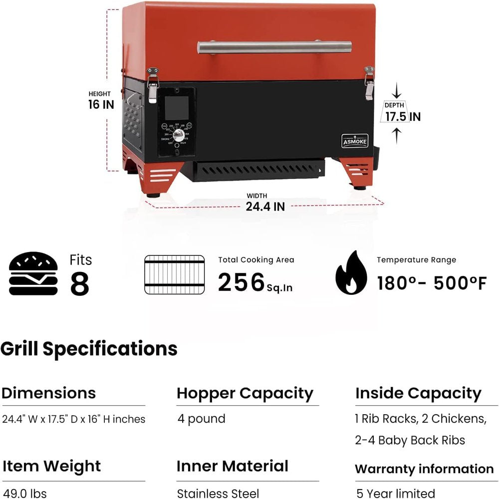 Portable Wood Pellet Grill & Smoker