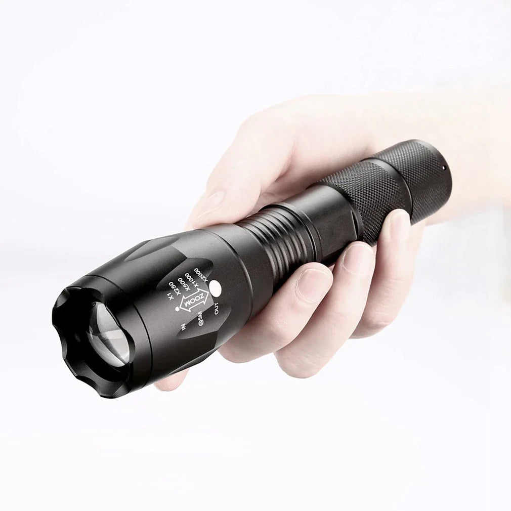 Super-Bright LED Tactical Flashlight, 2 Pack