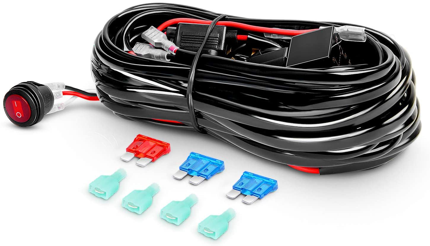 2PCS LED Light Bar Kit with Wiring Harness 