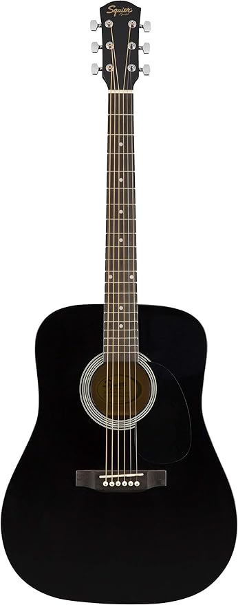 Black Dreadnought Acoustic Guitar Bundle 