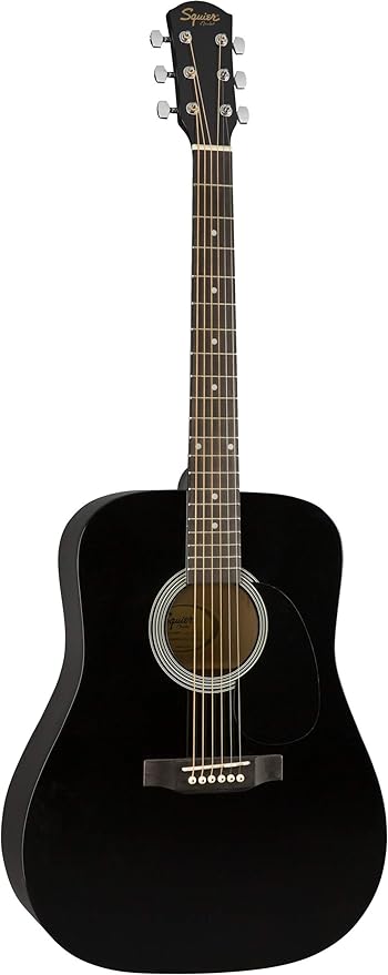 Black Dreadnought Acoustic Guitar Bundle 