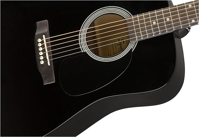 Black Dreadnought Acoustic Guitar Bundle 