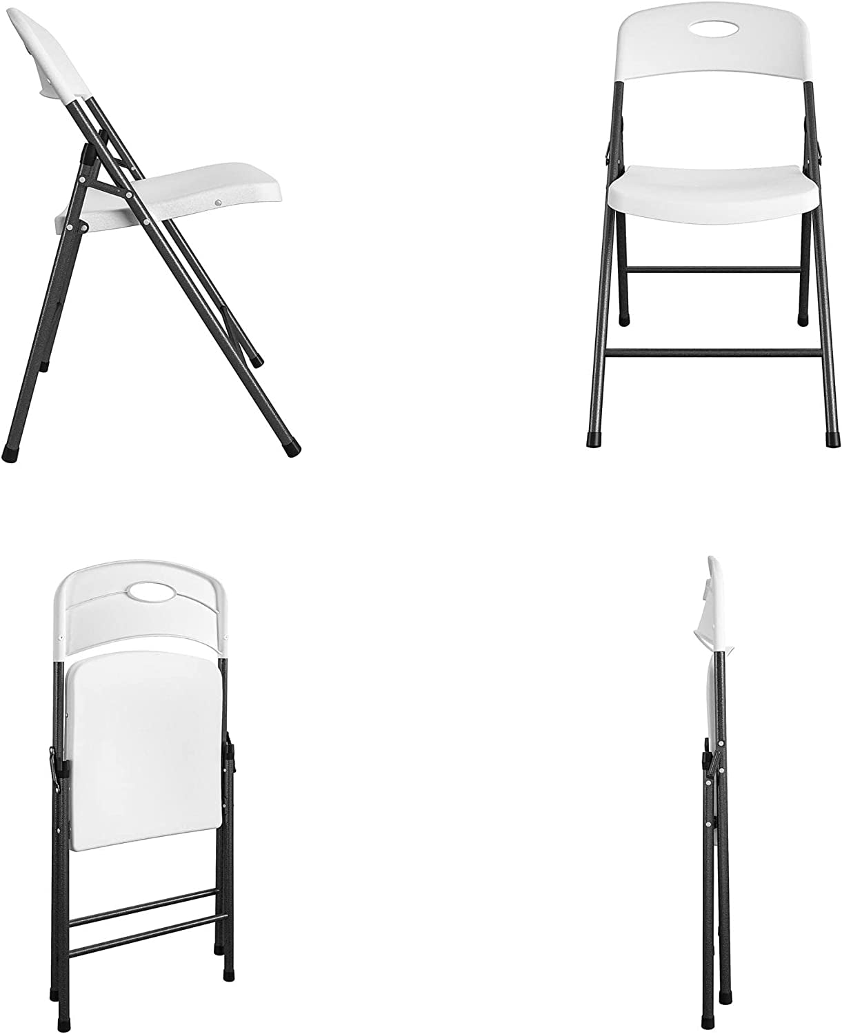 Solid Resin Folding Chair (Pack of 4)