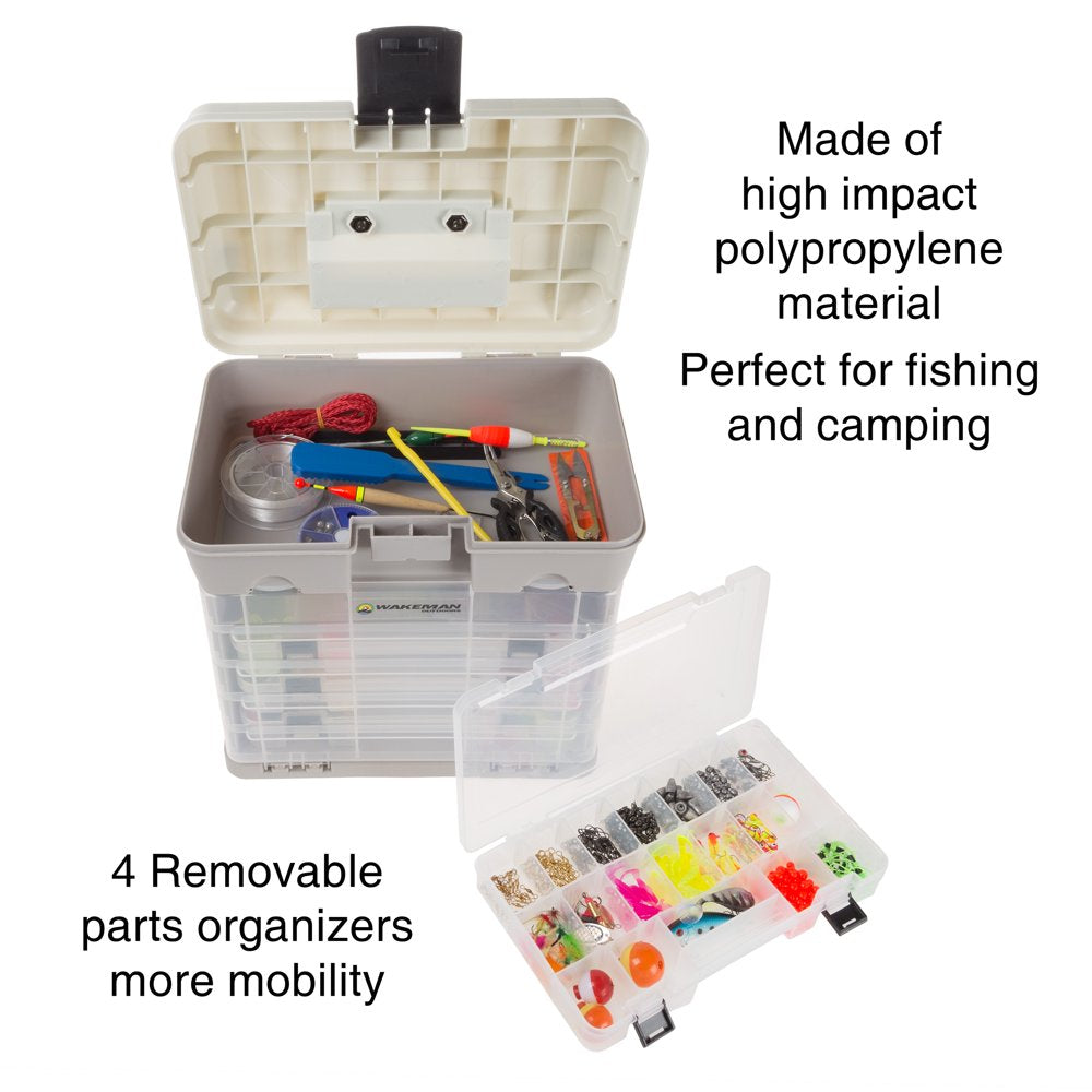 4-Drawer Fishing Tackle Box Organizer 